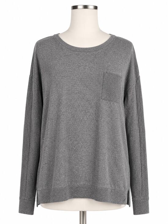 Koolaburra by UGG Tops - Koolaburra by UGG Cozy Gray Long Sleeve Knit Top – Size M